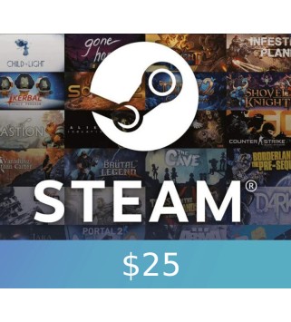 Steam Wallet Card $25 TURKEY Activation Code Steam Key 